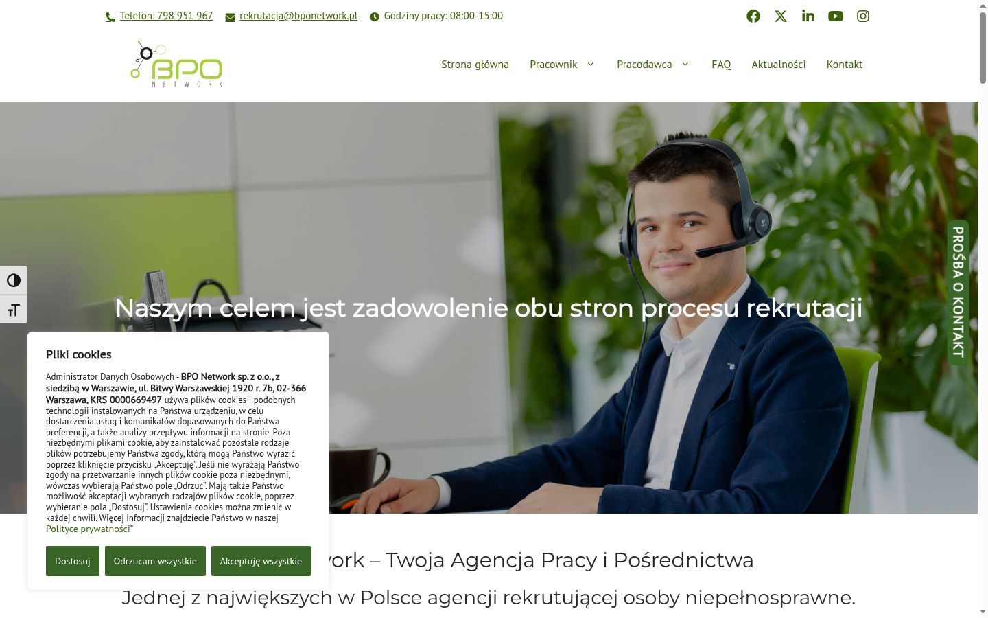 Screenshot tal-banner tal-kunsens muri qabel kwalunkwe interazzjoni
