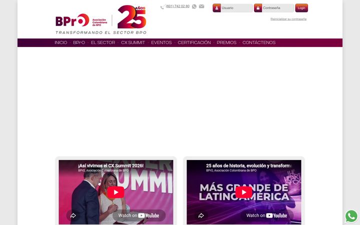 Screenshot of bpro.org