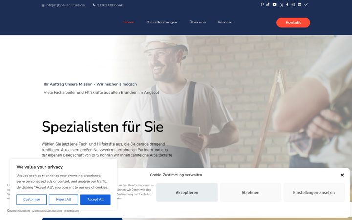 Screenshot di bps-facilities.de