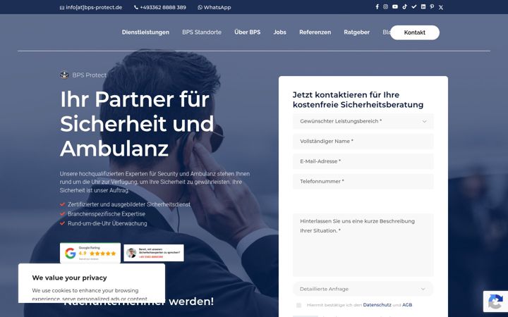 Screenshot of bps-protect.de