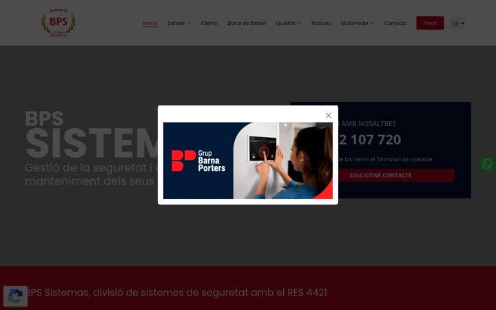 Screenshot of bpssistemas.es