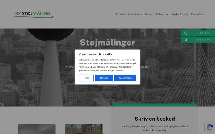 Screenshot of bpstoj.dk