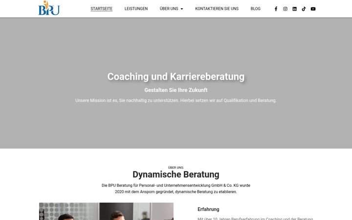 Screenshot stránky bpu-gruppe.de