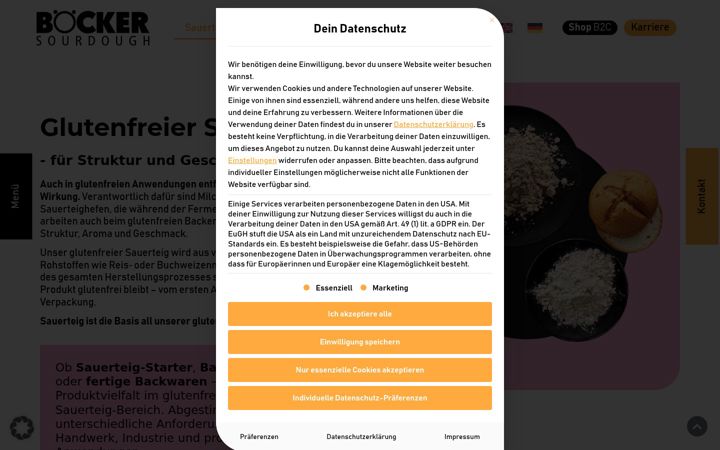 Screenshot stránky bpure-business.de