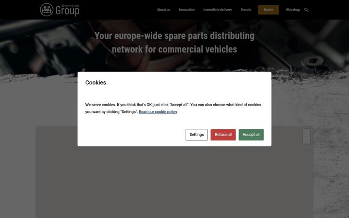 Screenshot of bpw-aftermarket-group.com