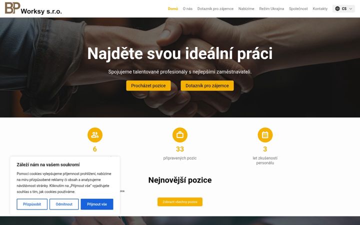 Ekrānuzņēmums no bpworksy.cz