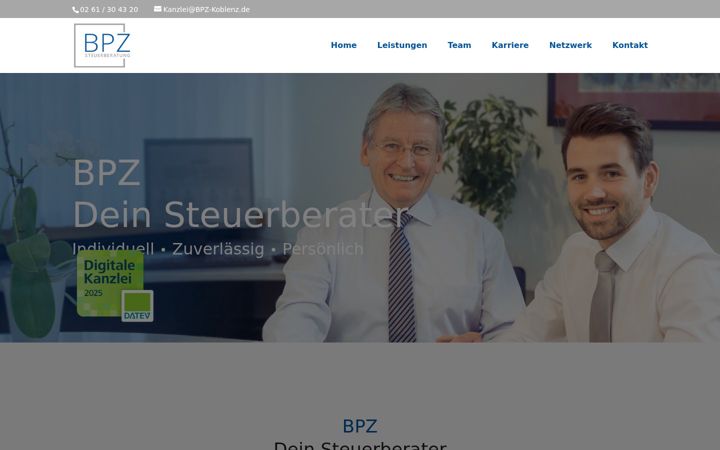 Screenshot of bpz-koblenz.de
