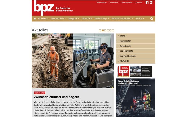 Screenshot of bpz-online.de