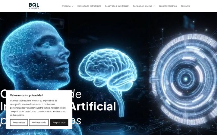 Zrzut ekranu bqlconsulting.ai