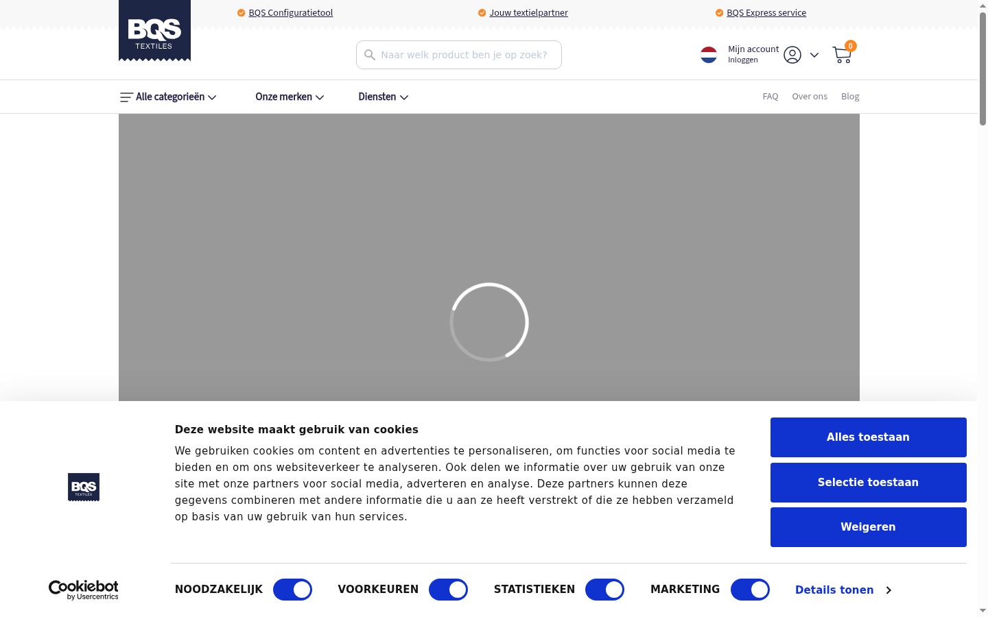 Capture d'écran de la bannière de consentement affichée avant toute interaction