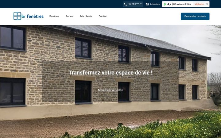 Screenshot of br-fenetres.fr