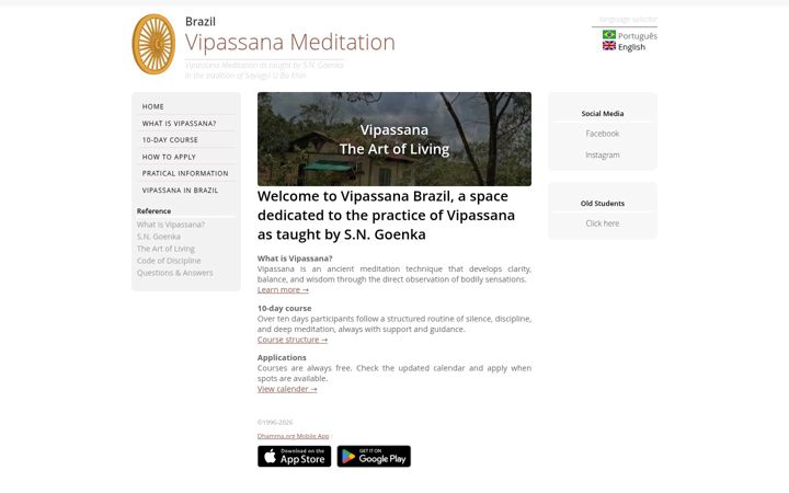 Screenshot of br.dhamma.org