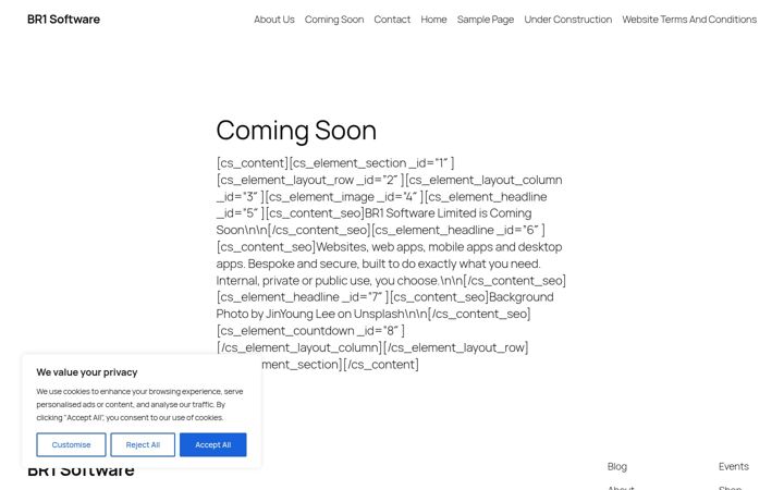 Screenshot of br1software.co.uk