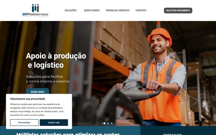 Screenshot of br7multiservicos.com.br