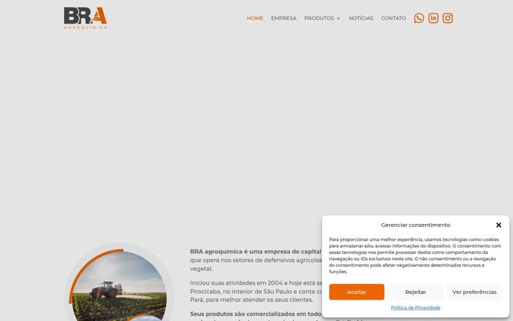 Capture d'écran de bra-agroquimica.com.br