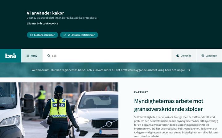 Screenshot of bra.se