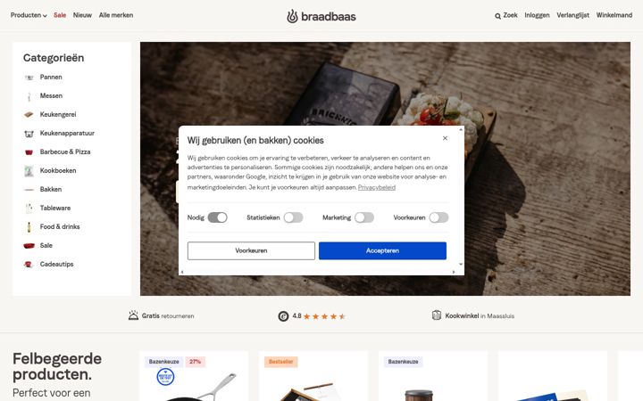 Screenshot of braadbaas.nl