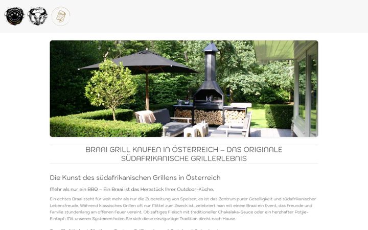 Screenshot of braai.at