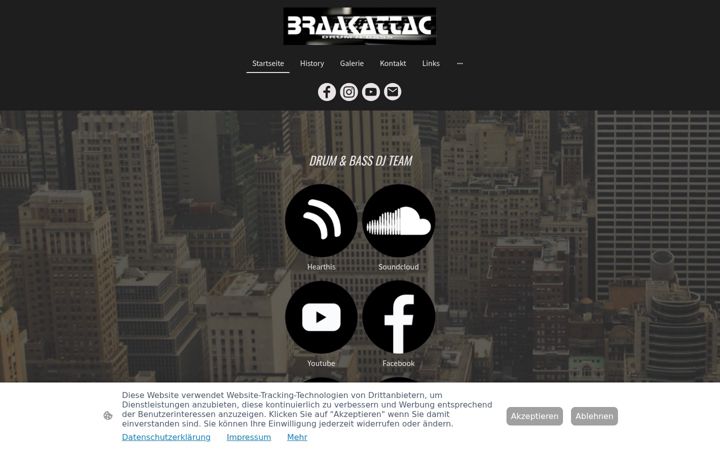 Screenshot of braakattac.de