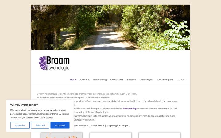 Screenshot of braampsychologie.nl