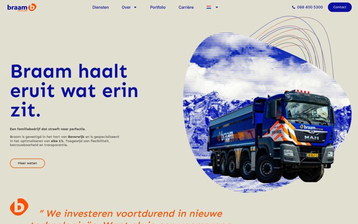 Screenshot of braamrecycling.nl