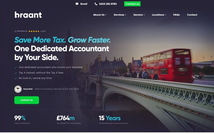 Screenshot ta' braant.co.uk