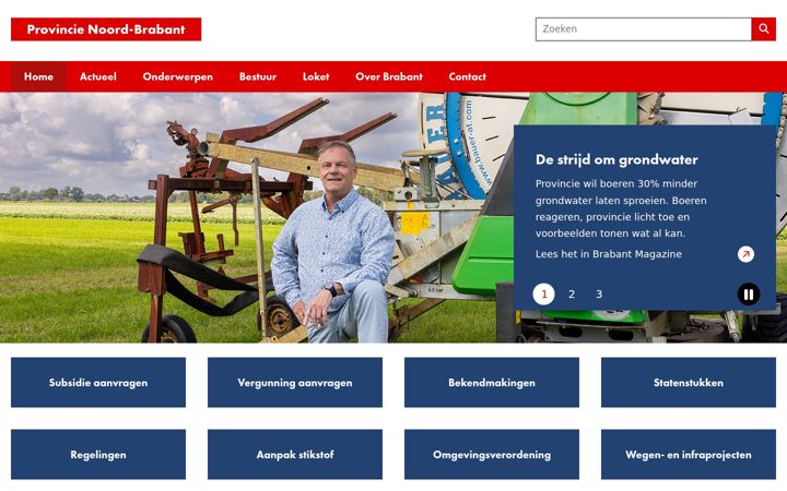 Screenshot of brabant.nl