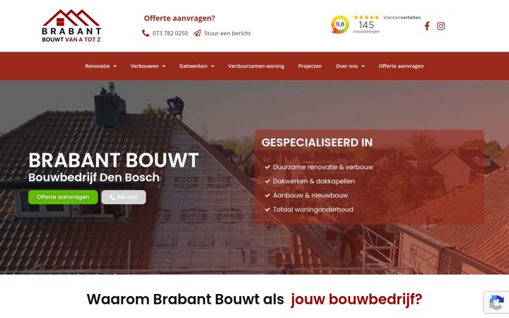 Screenshot of brabantbouwgroep.nl