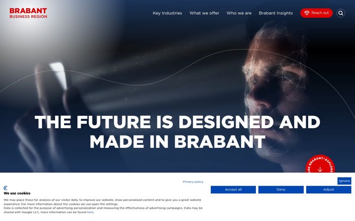 Screenshot ta' brabantbusinessregion.com