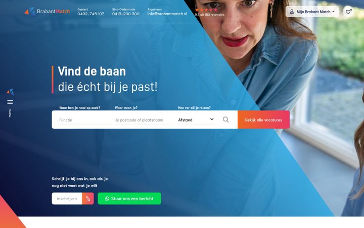 Screenshot of brabantmatch.nl