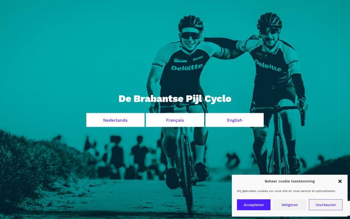 Screenshot of brabantsepijlcyclo.be