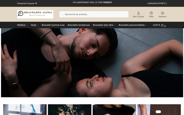 Screenshot of bracelets-hommes.com