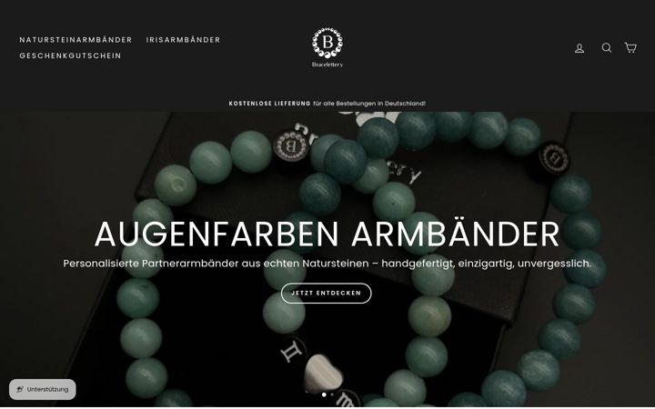 Skärmbild av bracelettery.de