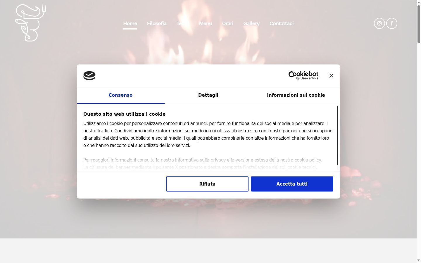 Snímek obrazovky baneru souhlasu zobrazeného před jakoukoli interakcí