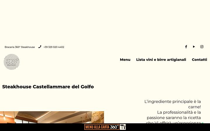 Screenshot of braceria360.it