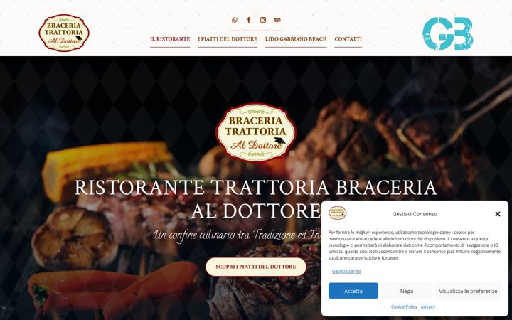 Captura de pantalla de braceriatrattoriaaldottore.it
