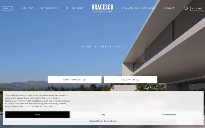 Screenshot of bracesco.es