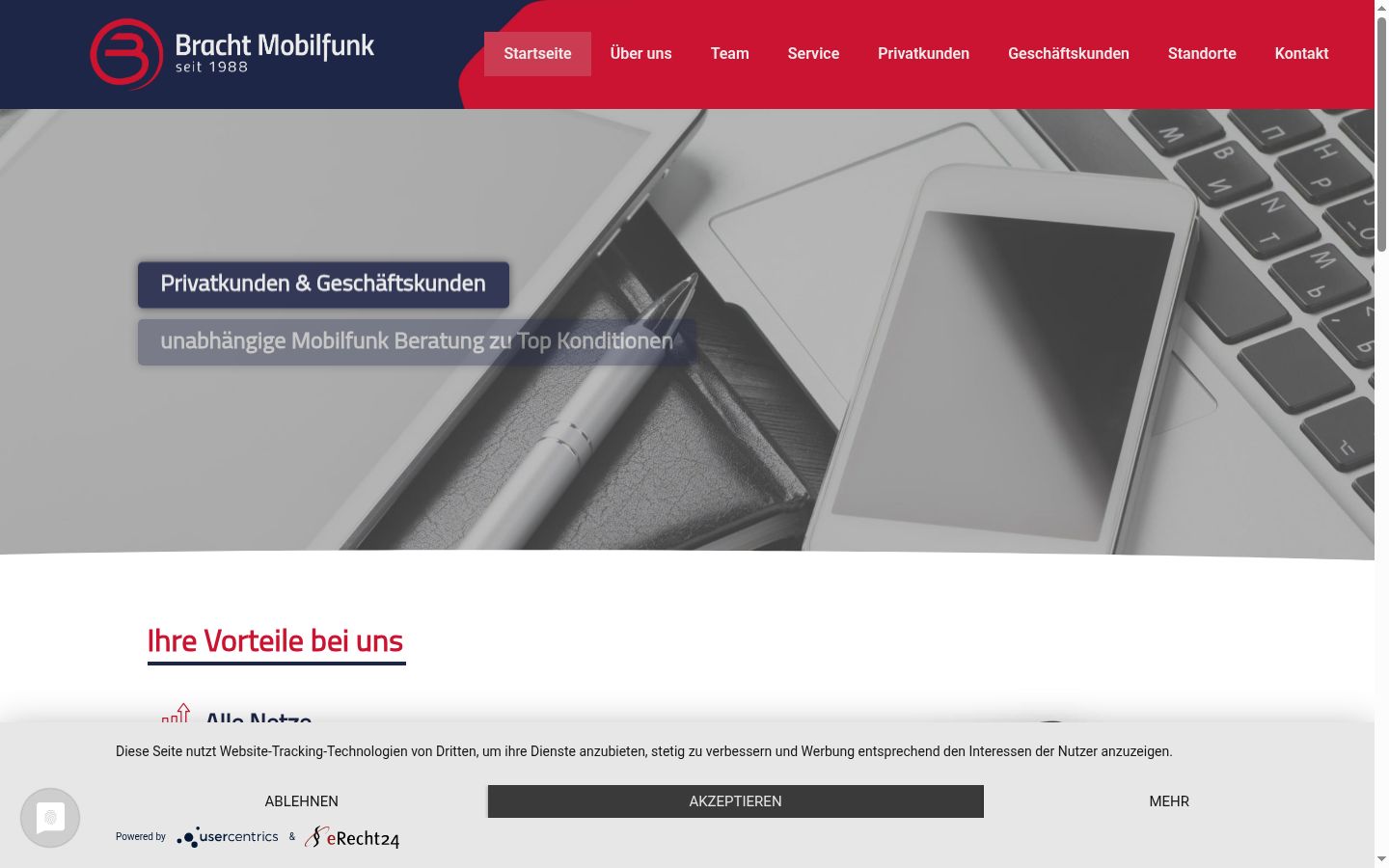 Screenshot tal-banner tal-kunsens muri qabel kwalunkwe interazzjoni