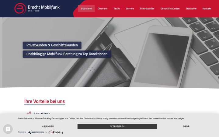 Screenshot of bracht.de