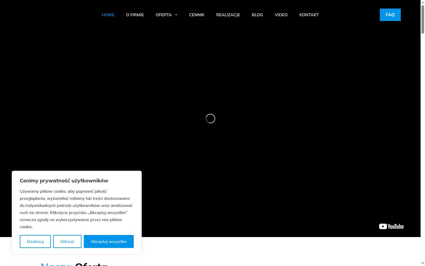 Screenshot tal-banner tal-kunsens muri qabel kwalunkwe interazzjoni
