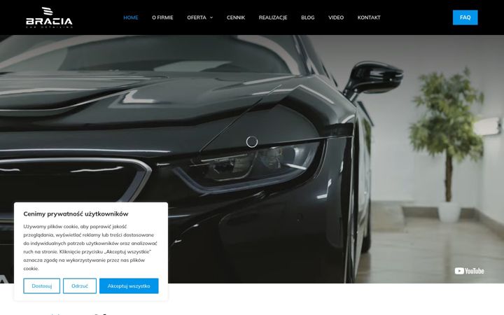 Screenshot ta' braciadetailing.pl