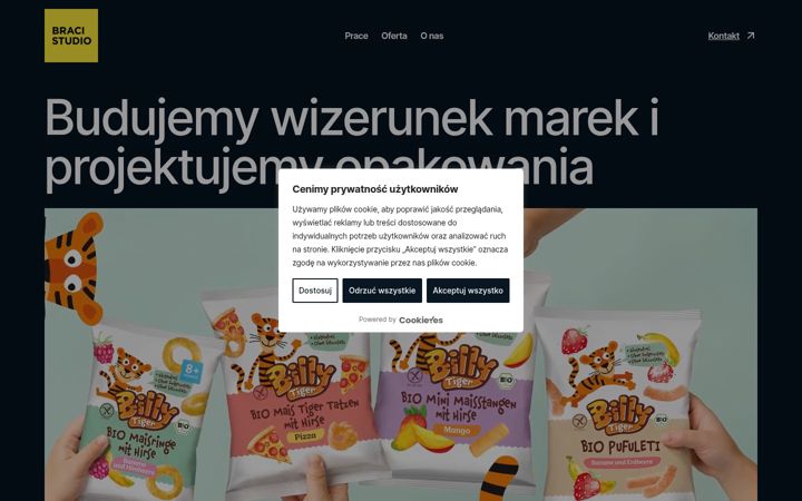 Snímek obrazovky bracistudio.pl
