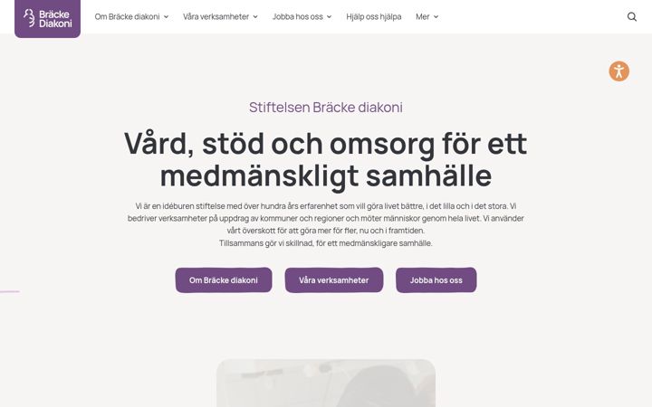 Screenshot of brackediakoni.se