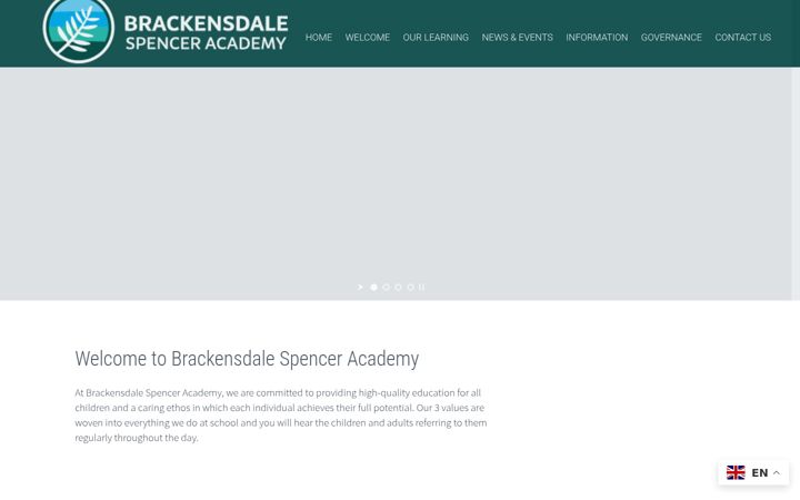 Screenshot of brackensdalespencer.org.uk