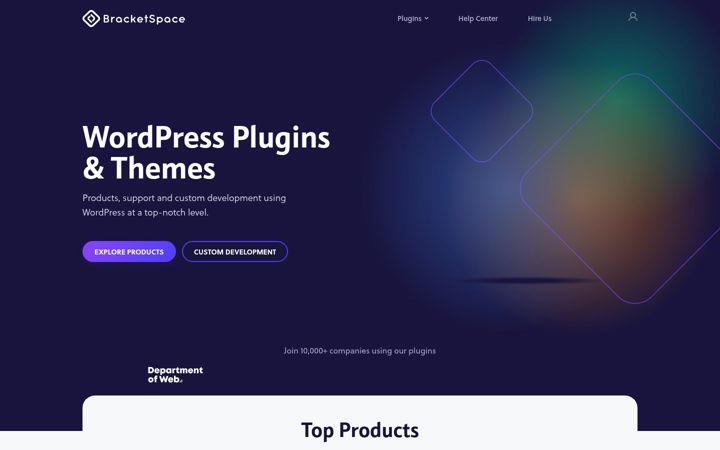 Screenshot of bracketspace.com