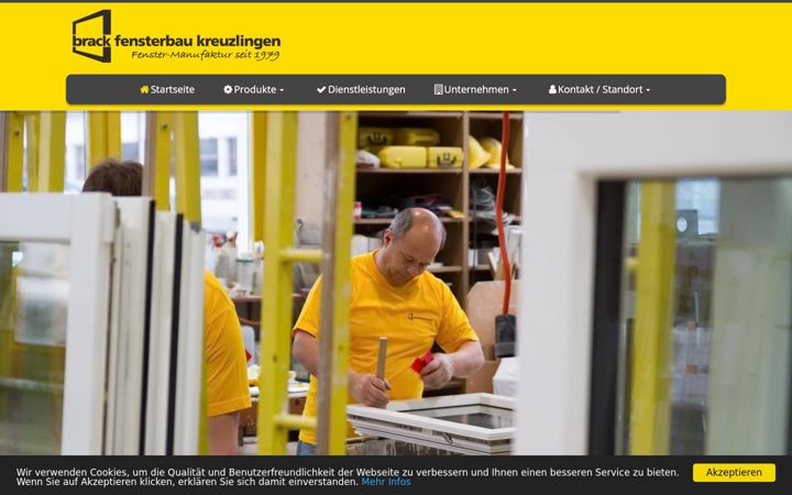 Screenshot of brackfensterbau.ch