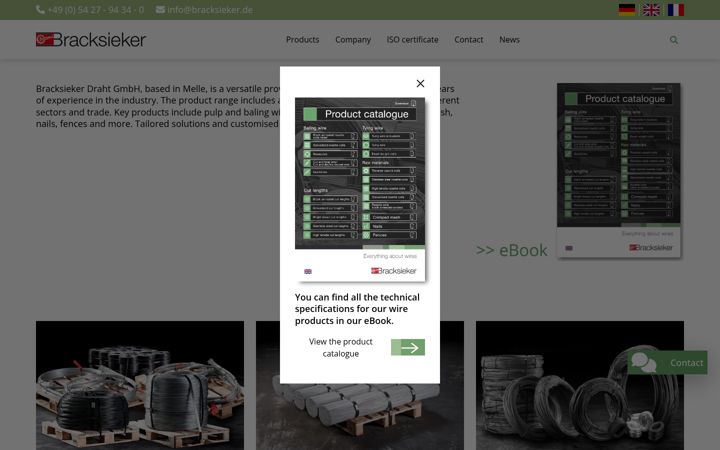 Screenshot of bracksieker.de
