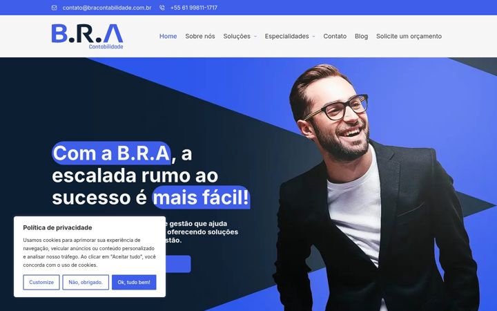 Posnetek zaslona bracontabilidade.com.br