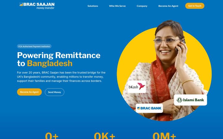 Screenshot of bracsaajanexchange.com
