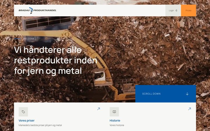 Screenshot of bradal.net